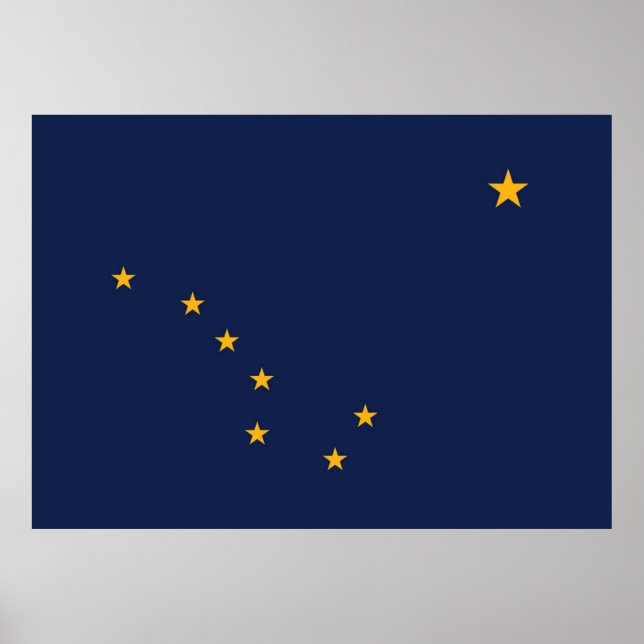 Alaska State Flag Poster (Front)