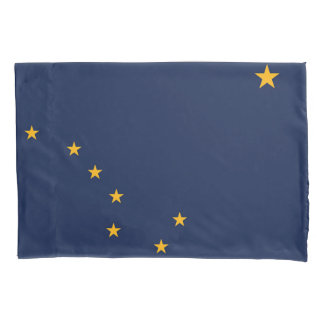 Alaska State Flag Print Patriotc Pillowcase