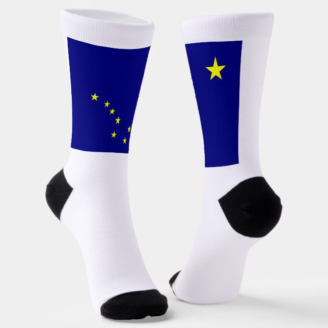 Alaska State flag Socks (Angled)
