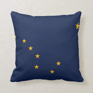 Alaska State Flag Throw Pillow