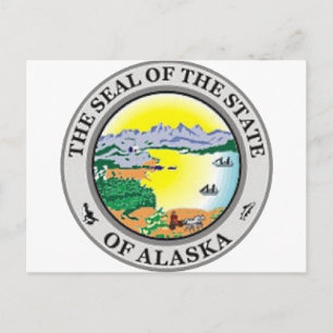 Alaska State Seal Postcard