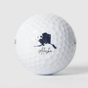 Alaska State Travel-Inspired Souvenir Gift  Golf Balls