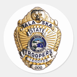 Alaska State Trooper Classic Round Sticker