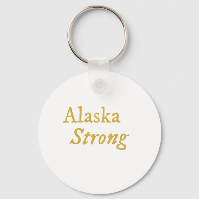 Alaska Strong   Keychain (Front)