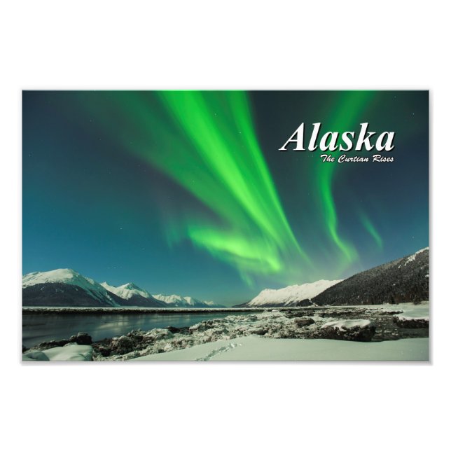 Alaska The Curtain Rises Photo Print (Front)