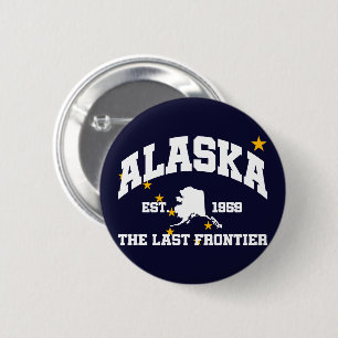 Alaska,The Last Frontier 2 Inch Round Button