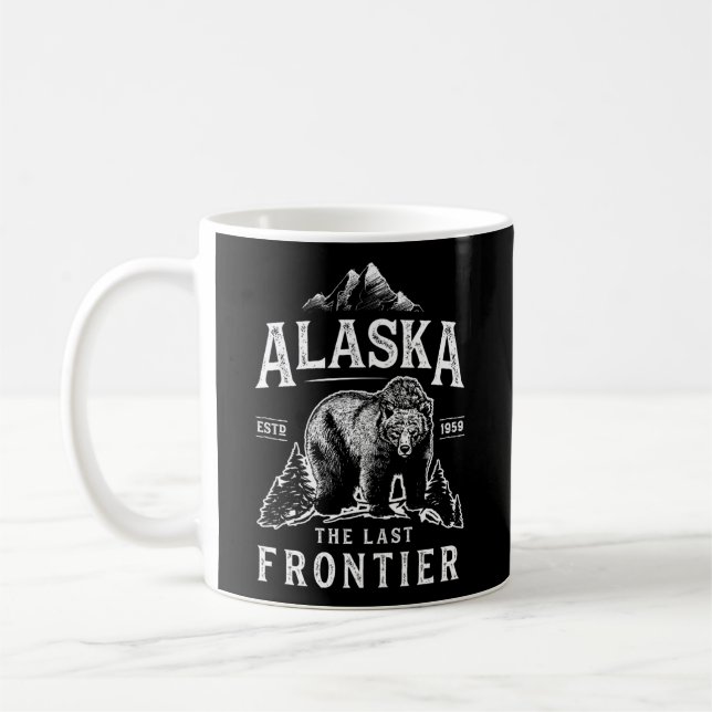 Alaska The Last Frontier Bear Home Coffee Mug (Left)