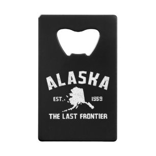 Alaska The Last Frontier Credit Card Bottle Opener
