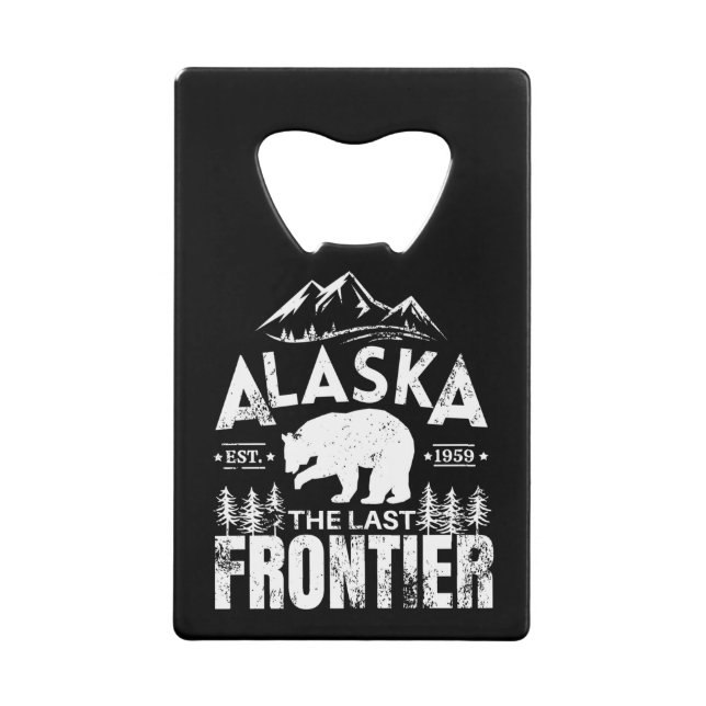 Alaska The Last Frontier Credit Card Bottle Opener (Front)