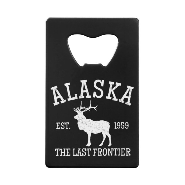 Alaska The Last Frontier Credit Card Bottle Opener (Front)