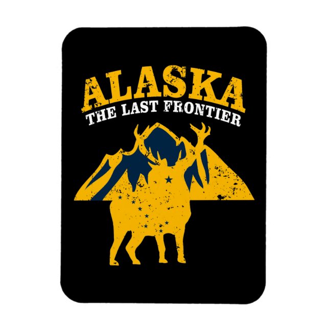 Alaska The Last Frontier Magnet (Vertical)