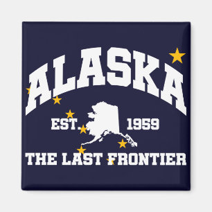 Alaska,The Last Frontier Magnet