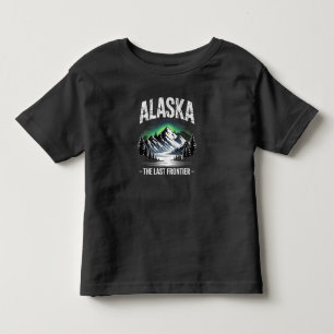 Alaska The Last Frontier Northern Lights Graphi Toddler T-shirt