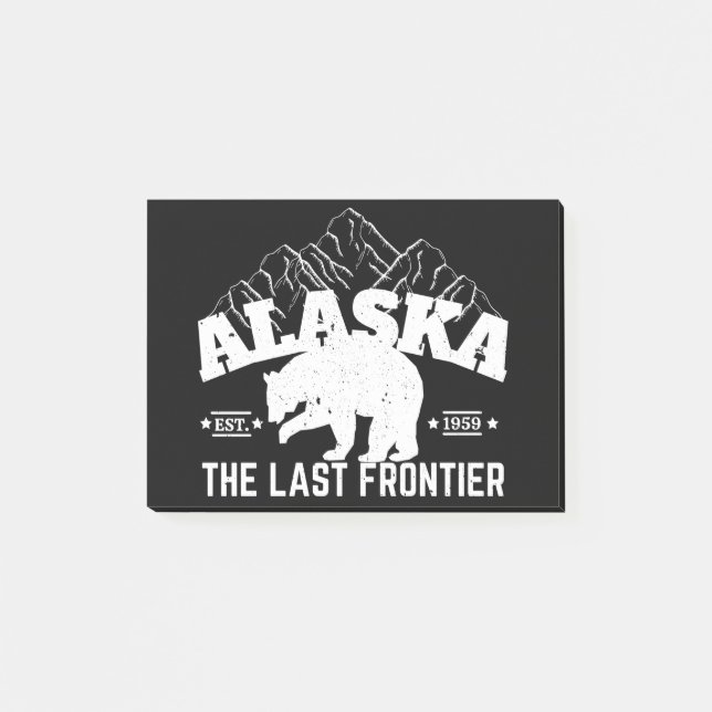 Alaska The Last Frontier Polar Bear Post-it Notes (Front)