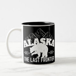 Alaska The Last Frontier Polar Bear Two-Tone Coffee Mug