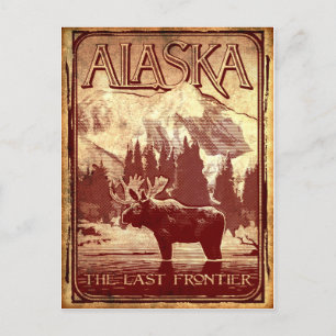 Alaska - the last frontier postcard