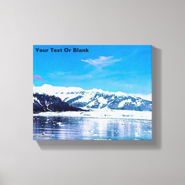 Alaska Tidewater Glacier Canvas Print (Front)