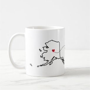 Alaska to Pennsylvania - Heart2Heart Coffee Mug