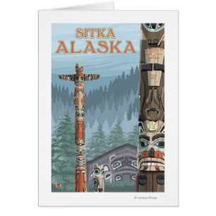 Alaska Totem Poles - Sitka, Alaska