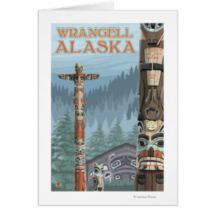Alaska Totem Poles - Wrangell Alaska