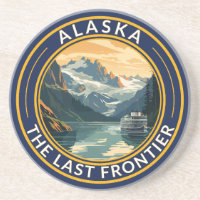 Alaska Travel Art Badge