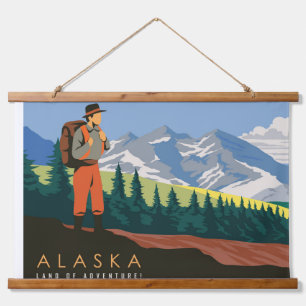 Alaska travel hanging tapestry