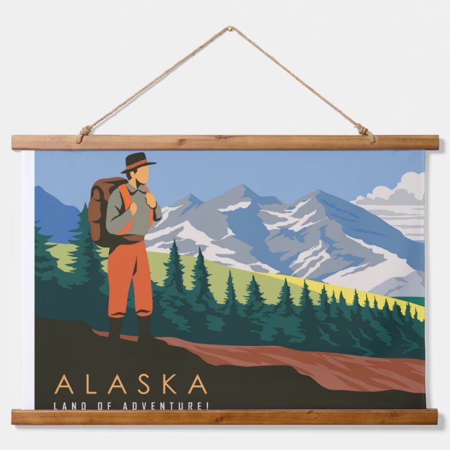 Alaska travel hanging tapestry (Front)