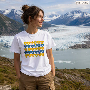 Alaska Travel Pride Hearts Lover T-Shirt