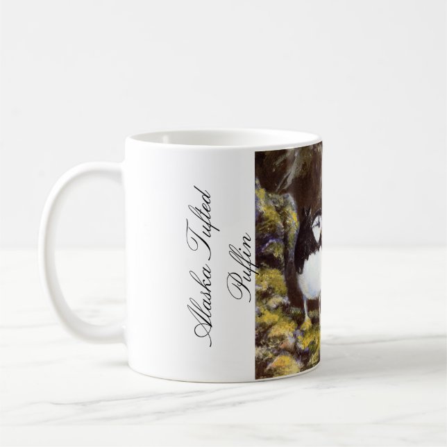 Alaska Tufted Puffin Coffee Mug (Left)