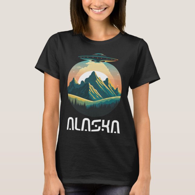 Alaska UFO For UFO and Alien Fans T-Shirt (Front)