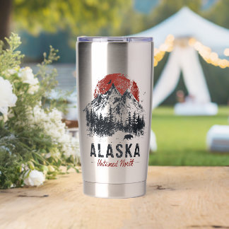 Alaska Untamed North Mountain Wilderness Outdoor Insulated Tumbler
