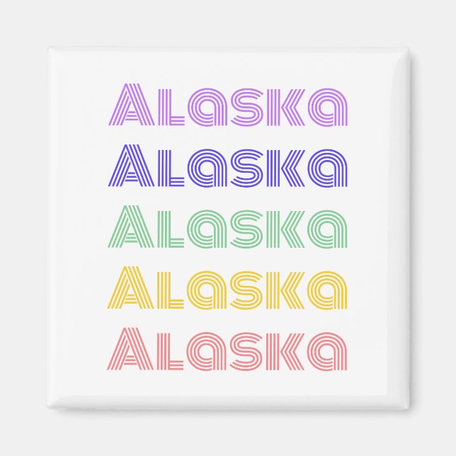Alaska USA Magnet (Front)