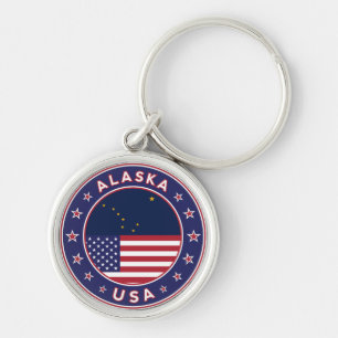 Alaska, USA States Keychain