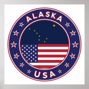 Alaska, USA States Poster