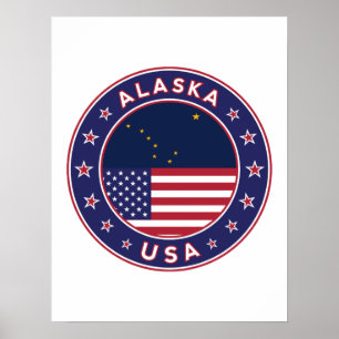 Alaska, USA States Poster