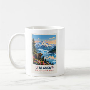 Alaska USA – Vintage Travel Mug