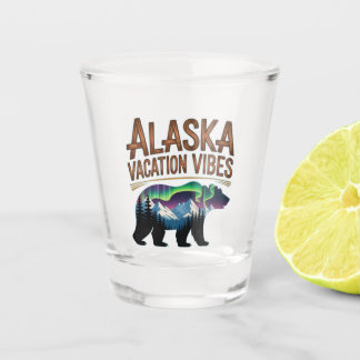Alaska Vacation Vibes Travel Adventure Shot Glass