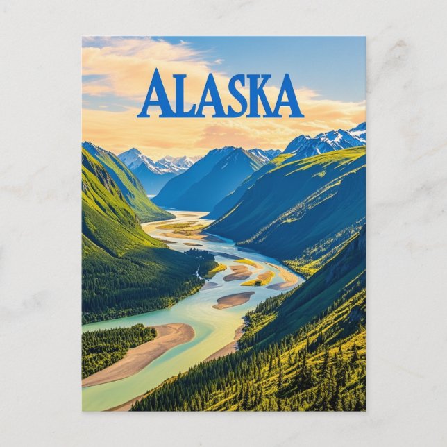 alaska view postcard (Front)