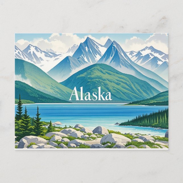 alaska view postcard (Front)