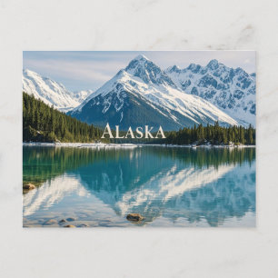 alaska view  postcard