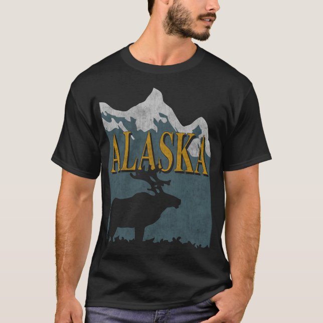 Alaska Vintage Distressed T-Shirt (Front)