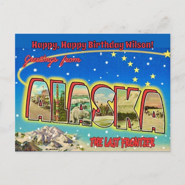  Alaska Vintage Occasion Postcard  (Front)