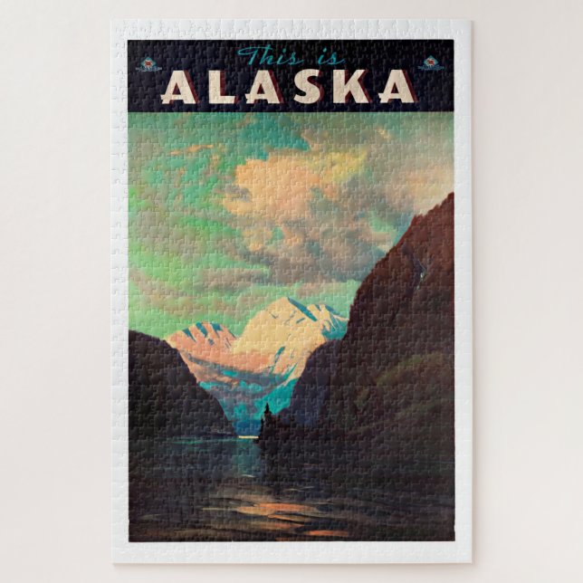 Alaska - Vintage Travel Jigsaw Puzzle (Vertical)