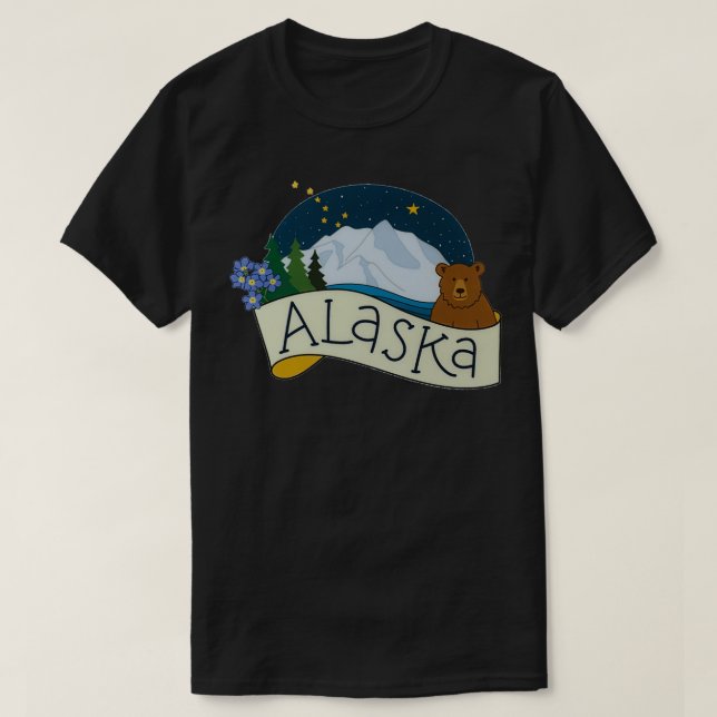 Alaska Vinyl In Beautiful landscape Graphics T-Shirt (Design Front)