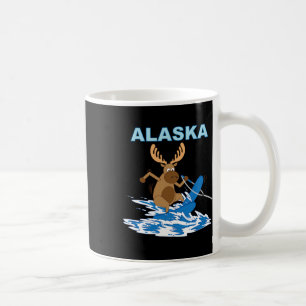 Alaska Water Skiing Moose Lake Vacation  Coffee Mug