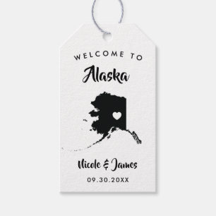 Alaska Wedding Welcome Bag Tags for Hotel Guests