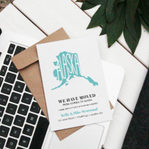 ALASKA We've moved New address New Home Postcard