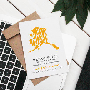 ALASKA We've moved New address New Home   Postcard