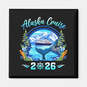 Alaska whale family friends group alaskan alaska magnet