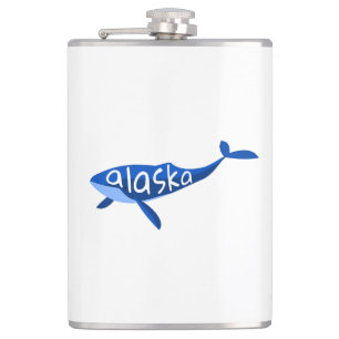 Alaska Whale Hip Flask